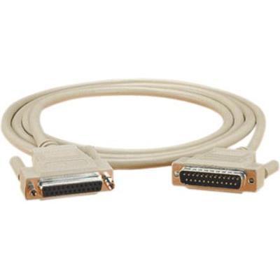 Black Box BC00702 Serial extension cable DB 25 M to DB 25 F 6 ft white