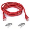 7Ft. RJ45 FastCAT 5e Patch Cable Snagless Molded Red