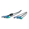 10 ft Black PC99 3-in-1 Console Extension Cable