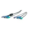 25 ft Black PC99 3-in-1 Console Extension Cable