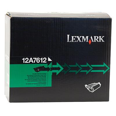 Lexmark 12A7612 Black original remanufactured toner cartridge for T630 632 634