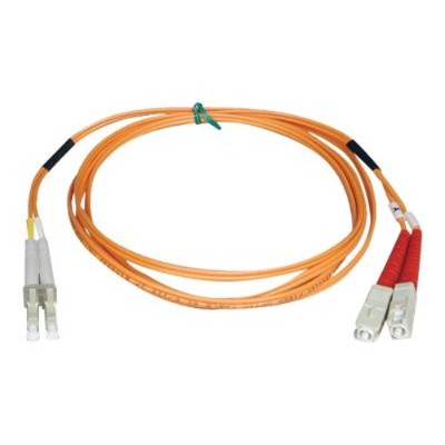 TrippLite N516 01M 1M Duplex Multimode 50 125 Fiber Optic Patch Cable LC SC 3 3ft 1 Meter Patch cable SC multi mode M to LC multi mode M 3.3 ft fib