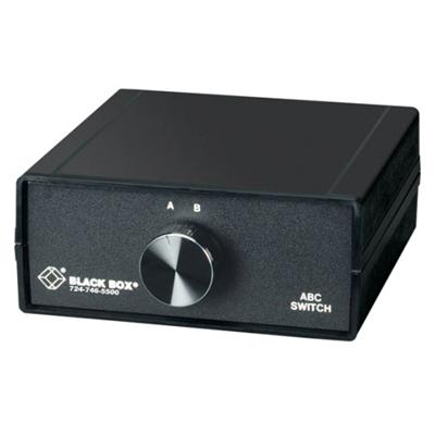 Black Box SWL065A ABC Manual Switch - Switch - 2 x 10Base-T - desktop Black Box SWL065A ABC Manual Switch - Switch - 2 x 10Base-T - desktop