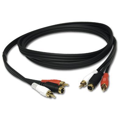 Cables To Go 02325 Value Series 50ft Value Series S Video RCA Stereo Audio Cable Video audio cable S Video audio 4 pin mini DIN RCA M to 4 pin mi