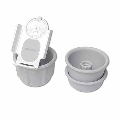 TuneDok Car Holder for iPod - White