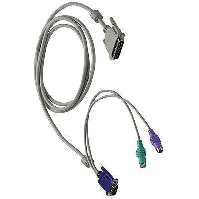 Raritan Computer CCPT40 Keyboard video mouse KVM cable DB 25 M to 6 pin PS 2 HD 15 M 13 ft for CompuSwitch CS8R Dominion KSX 440 880 MasterC