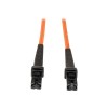 3-meter Fiber Optic Multimode Duplex Patch Cable with MTRJ Connector