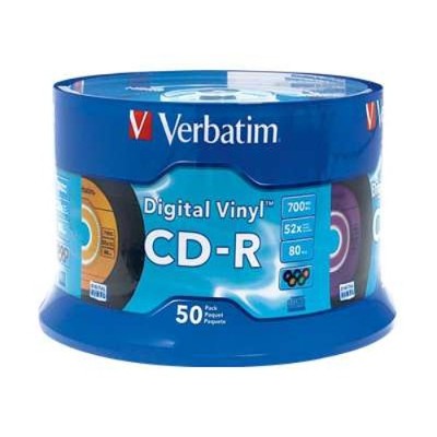 Verbatim 94587 Digital Vinyl CD R 50 x CD R 700 MB 80min 52x spindle