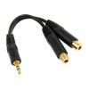 Y adapter allows you to split a signal or adapt from one connection to another