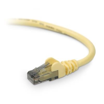 Belkin A3L980 10 YLW S Patch cable RJ 45 M to RJ 45 M 10 ft UTP CAT 6 molded snagless yellow B2B for Omniview SMB 1x16 SMB 1x8 OmniView S