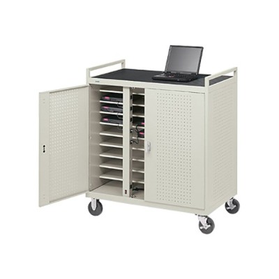 Bretford Manufacturing Lap30erbfr-gm Laptop Storage Cart Lap30erbfr-gm - Notebook Storage Cart - Gray