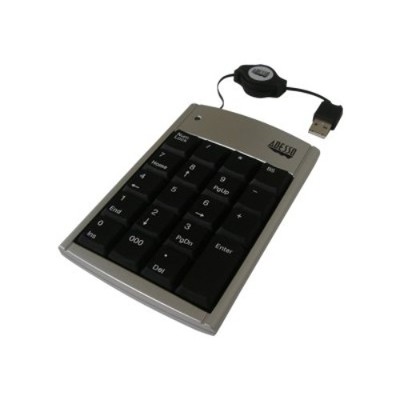 Adesso AKP 150 USB Mobile Mini Keypad USB black silver
