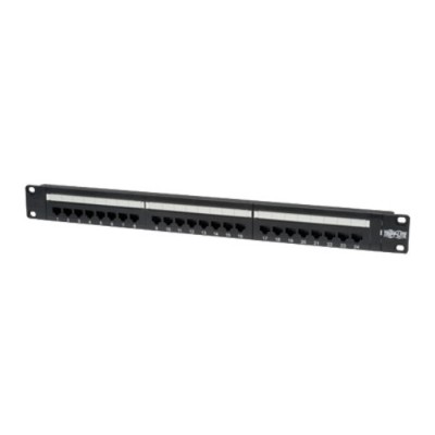 TrippLite N252-024 24-Port Cat6 Cat5 Patch Panel Rackmount 110 Punch Down RJ45 Ethernet 1URM TrippLite N252-024 24-Port Cat6 Cat5 Patch Panel Rackmount 110 Punch Down RJ45 Ethernet 1URM