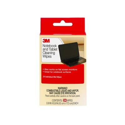 3M CL630 Notebook Screen Cleaning Wipes 24 Wipes per pack