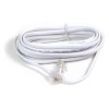 Modular Patch Cord RJ11 50' White