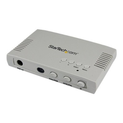 VGA PC to TV Video Converter with Remote Control - video converter - white VGA PC to TV Video Converter with Remote Control - video converter - white