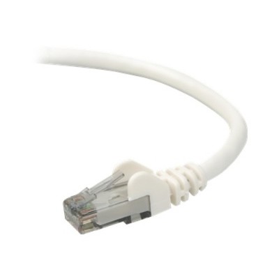 Belkin A3L980 07 WHT S High Performance Patch cable RJ 45 M to RJ 45 M 7 ft UTP CAT 6 molded snagless white B2B for Omniview SMB 1x16 SM