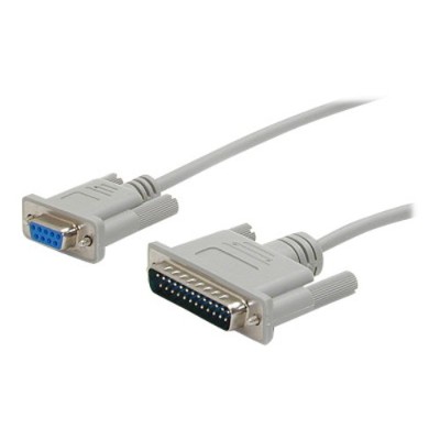 StarTech.com SCNM925FM 10 ft Cross Wired DB9 to DB25 Serial Null Modem Cable F M Null modem cable DB 9 F to DB 25 M 10 ft for P N PEX1S553 PEX2S