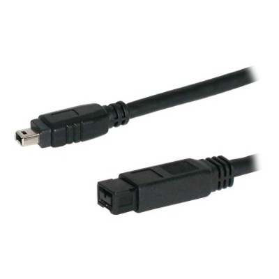 StarTech.com 1394_94_10 1394b Firewire 800 Cable 9 4 IEEE 1394 cable FireWire 800 M to 4 pin FireWire M 10 ft black for P N PEX1394B3 EC1394B2