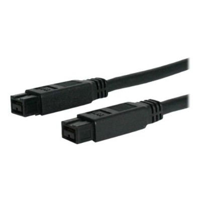 StarTech.com 1394_99_10 10 ft 1394b Firewire 800 Cable 9 9 M M IEEE 1394 cable FireWire 800 M to FireWire 800 M 10 ft black for P N PEX1394B3 EC
