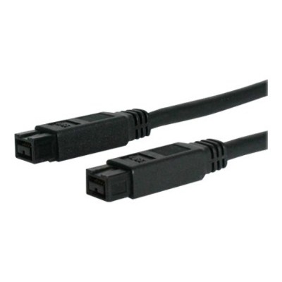 StarTech.com 1394_99_6 6 ft 1394b 9 Pin to 9 Pin Firewire 800 Cable M M IEEE 1394 cable FireWire 800 M to FireWire 800 M 6 ft black for P N PEX13