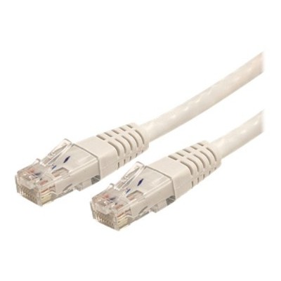 StarTech.com C6PATCH100WH 100 ft White Cat6 Cat 6 Molded Patch Cable 100ft Patch cable RJ 45 M to RJ 45 M 100 ft UTP CAT 6 molded white
