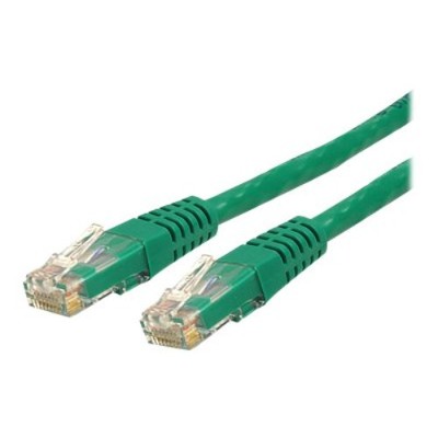 StarTech.com C6PATCH10GN 10ft Cat6 Patch Cable with Molded RJ45 Connectors Green Cat6 Ethernet Patch Cable 10ft UTP Cat 6 Patch Cord