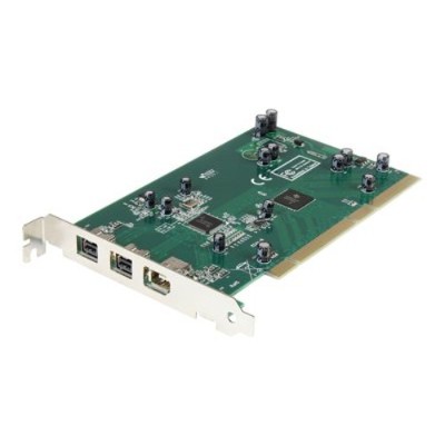 StarTech.com PCI1394B_3 3 Port 2b 1a PCI FireWire Adapter Card w DV Editing Kit FireWire adapter PCI 64 Firewire FireWire 800 3 ports
