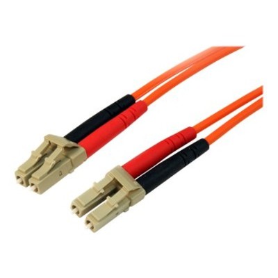 StarTech.com 50FIBLCLC10 10m Fiber Optic Cable Multimode Duplex 50 125 LSZH LC LC OM2 LC to LC Fiber Patch Cable