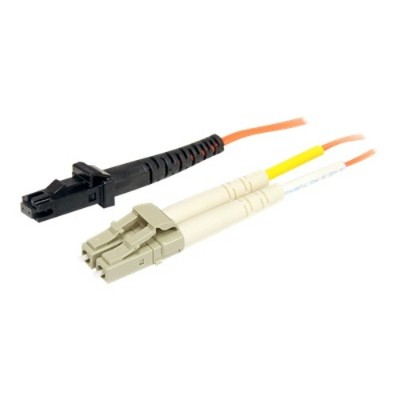 StarTech.com 50FIBLCMT3 3m Fiber Optic Cable Multimode Duplex 50 125 LSZH LC MTRJ OM2 LC to MTRJ Fiber Patch Cable