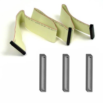 Internal SCSI III Dual Drive Ribbon Cable - SCSI internal cable - 3 ft