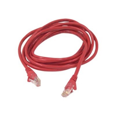 Belkin A3L791 02 RED S Patch cable RJ 45 M to RJ 45 M 2 ft UTP CAT 5e molded snagless red for Omniview SMB 1x16 SMB 1x8 OmniView IP 5000HQ