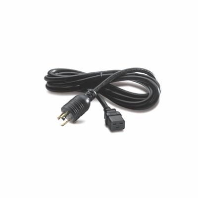 APC AP9871 Power cable IEC 60320 C19 F to NEMA L6 20 M 12 ft black for P N SU5000R5XLT TF3 TU SUA2200RMXLI3U SUA5000RMI5U SURT3000XLI S SURT300