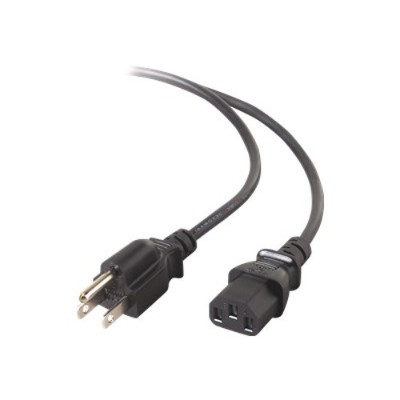Belkin F3A104 03 Power cable NEMA 5 15 M to IEC 320 EN 60320 C13 M 3 ft black B2B