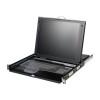 1U 17 TFT LCD Panel Monitor Integrated Rackmount KVM Console for Cabinets