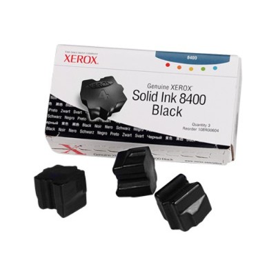 Xerox 108R00604 Genuine 3 black solid inks for Phaser 8400B 8400DP 8400DT 8400DX 8400N 8400SB 8400SDP 8400SDX 8400SN
