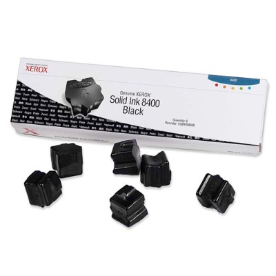 Black Solid Ink for Phaser 8400 - 6 Sticks