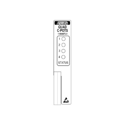 Adtran 1180407l1 Quad C-pots Access Module - Voice Interface Card