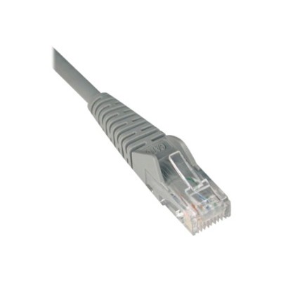 TrippLite N201 003 GY 3ft Cat6 Gigabit Snagless Molded Patch Cable RJ45 M M Gray