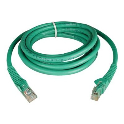 TrippLite N201 007 GN 7ft Cat6 Gigabit Snagless Molded Patch Cable RJ45 M M Green 7 Patch cable RJ 45 M to RJ 45 M 7 ft UTP CAT 6 molded snagl