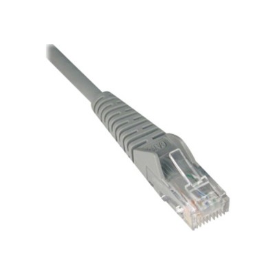 TrippLite N201 014 GY Cat6 Gigabit Snagless Molded Patch Cable RJ45 M M Gray 14 ft.