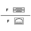 DB9 F TO RJ45 F MODULAR ADAPTER KIT