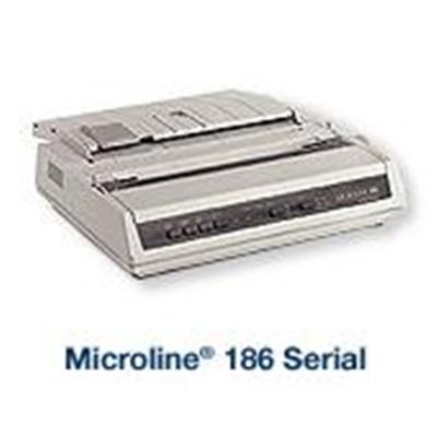 Oki 62422301 Microline 186 Printer monochrome dot matrix 240 x 216 dpi 9 pin up to 375 char sec parallel USB