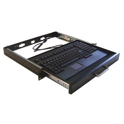 Adesso ACK 730PB MRP Rackmount Keyboard Drawer with built in Touchpad Keyboard ACK 730PB MRP Keyboard rack mountable PS 2 black