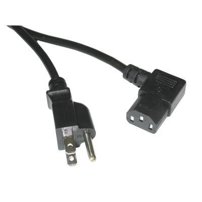 Cables To Go 03152 6ft 18 AWG Universal Right Angle Power Cord (NEMA 5-15P to IEC320C13R) - Power cable - NEMA 5-15 (M) to IEC 60320 C13 (M) - 6 ft - 90° connec Cables To Go 03152 6ft 18 AWG Universal Right Angle Power Cord (NEMA 5-15P to IEC320C13R) - Power cable - NEMA 5-15 (M) to IEC 60320 C13 (M) - 6 ft - 90° connec