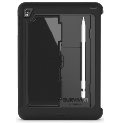 Griffin GB41875 Survivor Slim Protective case for tablet rugged silicone polycarbonate black for Apple 9.7 inch iPad Pro