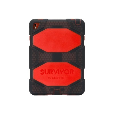Griffin Gb42576 Survivor All-terrain - Protective Case For Tablet - Rugged - Silicone  Polycarbonate  Pet - Red  Smoke - For Apple Ipad Air 2