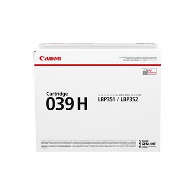 Canon 0288C001 039 H Black original toner cartridge for imageCLASS LBP351dn LBP352dn i SENSYS LBP351x LBP352x