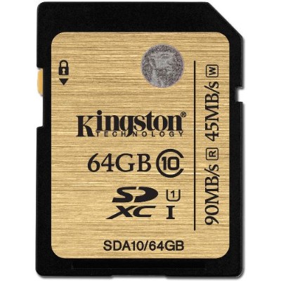 Kingston SDCAC/64GB 64GB microSDXC UHS-I U3 Action Card 90R/45W + SD Adapter Kingston SDCAC/64GB 64GB microSDXC UHS-I U3 Action Card 90R/45W + SD Adapter