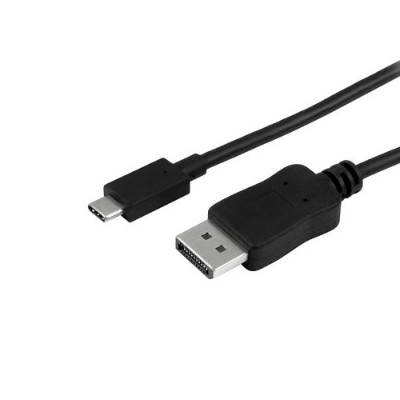 StarTech.com CDP2DPMM6B USB C to DisplayPort Adapter Cable USB Type C to DP for MacBook ChromeBook Pixel 6ft 1.8m USB C 4K 60Hz